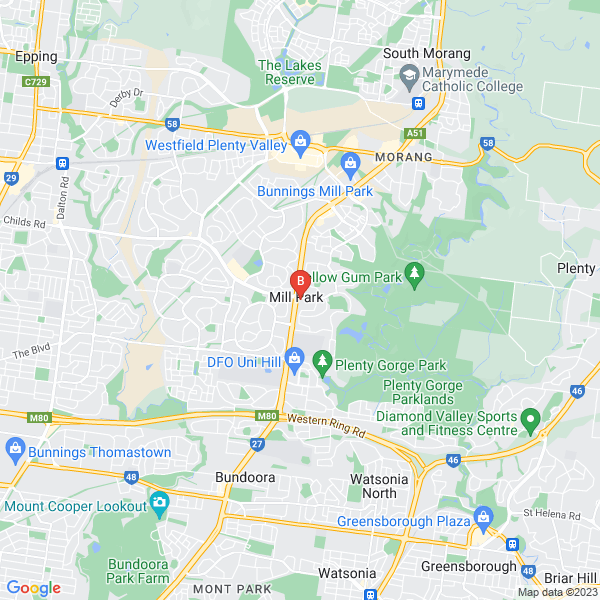 Amm Dental Millpark location map