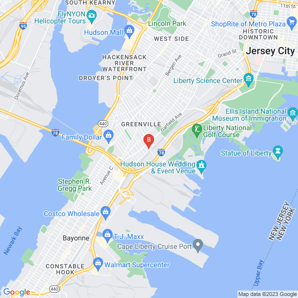 Ample Moving NJ location map