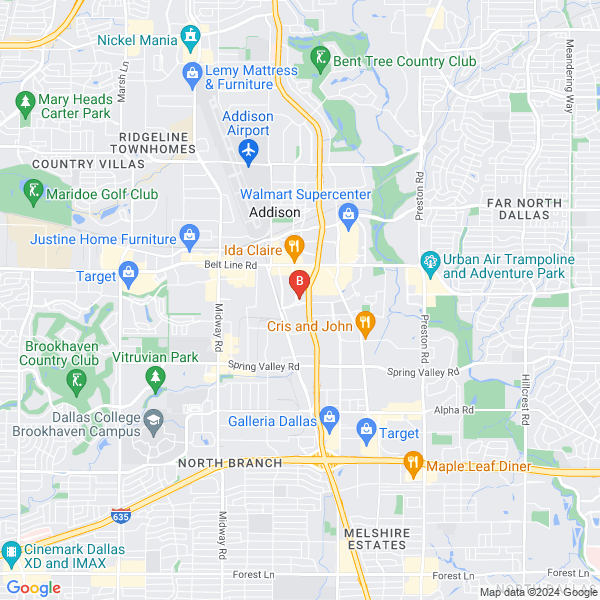 Flatbed Tow Truck In Dallas location map