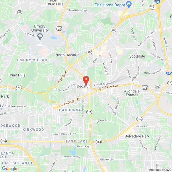 Pure Barre location map