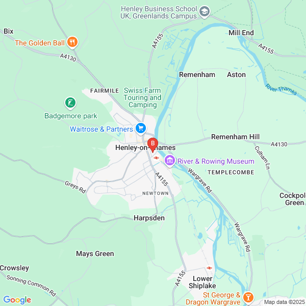 Right at Home - Henley Live in and Hourly Care location map: Chiltern House, Henley-on-Thames, Oxfordshire